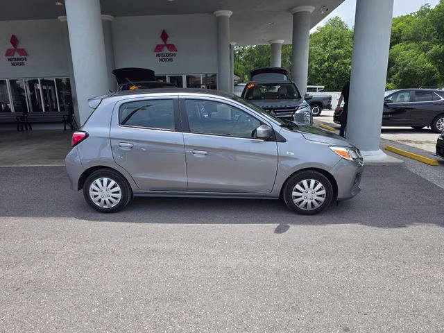 2021 Starlight Silver Metallic Mitsubishi Mirage ES FWD Hatchback