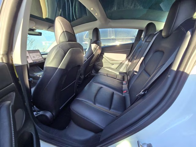 2021 White Tesla Model 3 Long Range AWD Sedan