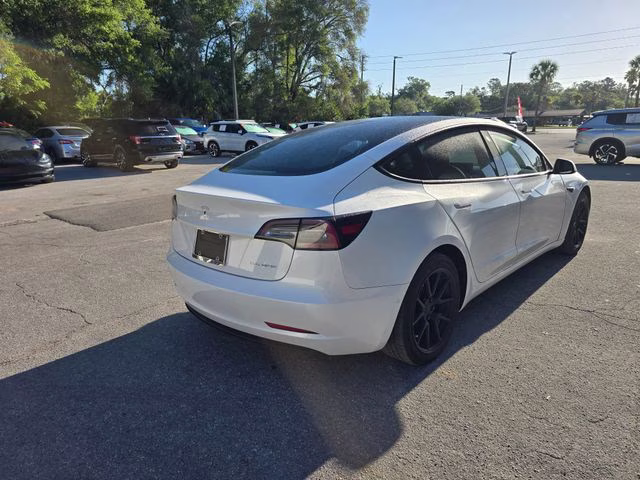 2021 White Tesla Model 3 Long Range AWD Sedan