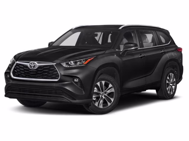 2021 Midnight Black Metallic Toyota Highlander XLE FWD SUV