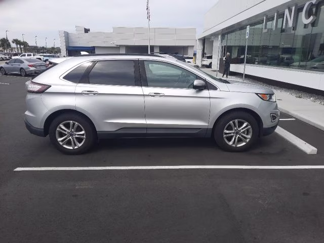 2018 Ingot Silver Ford Edge SEL FWD SUV