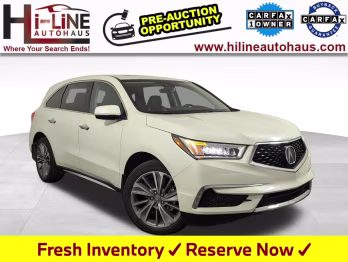 2018 White Acura MDX 3.5L AWD SUV