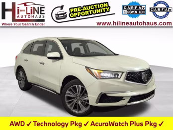 2018 White Diamond Pearl Acura MDX 3.5L AWD SUV