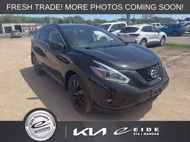 2018 Magnetic Black Metallic Nissan Murano SL AWD SUV