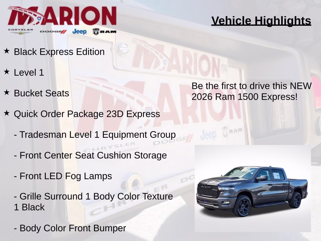 2026 Granite Crystal Metallic Clearcoat Ram 1500 Express 4X4 Truck