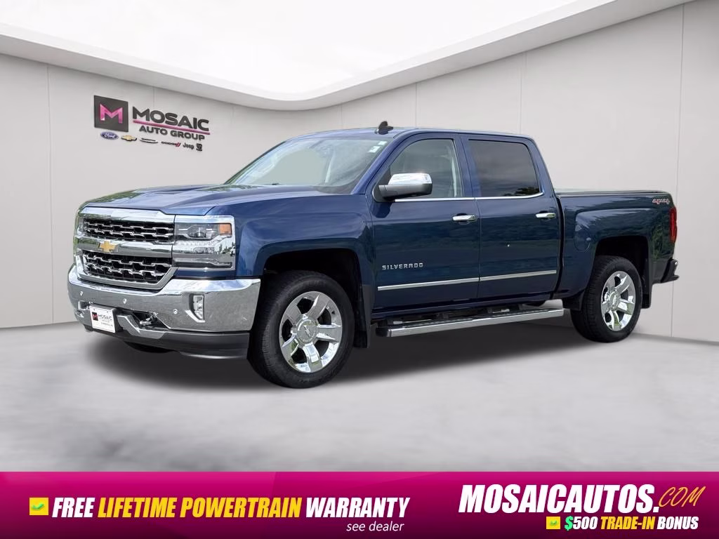 2017 Deep Ocean Blue Metallic Chevrolet Silverado 1500 LTZ 4X4 Truck