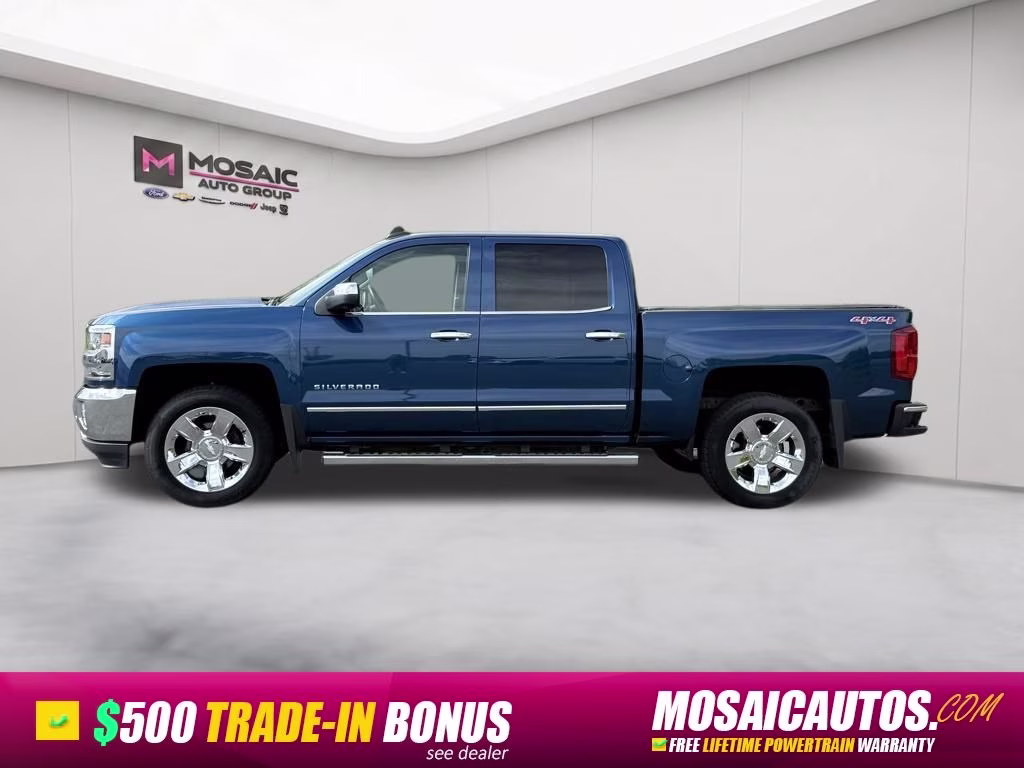 2017 Deep Ocean Blue Metallic Chevrolet Silverado 1500 LTZ 4X4 Truck