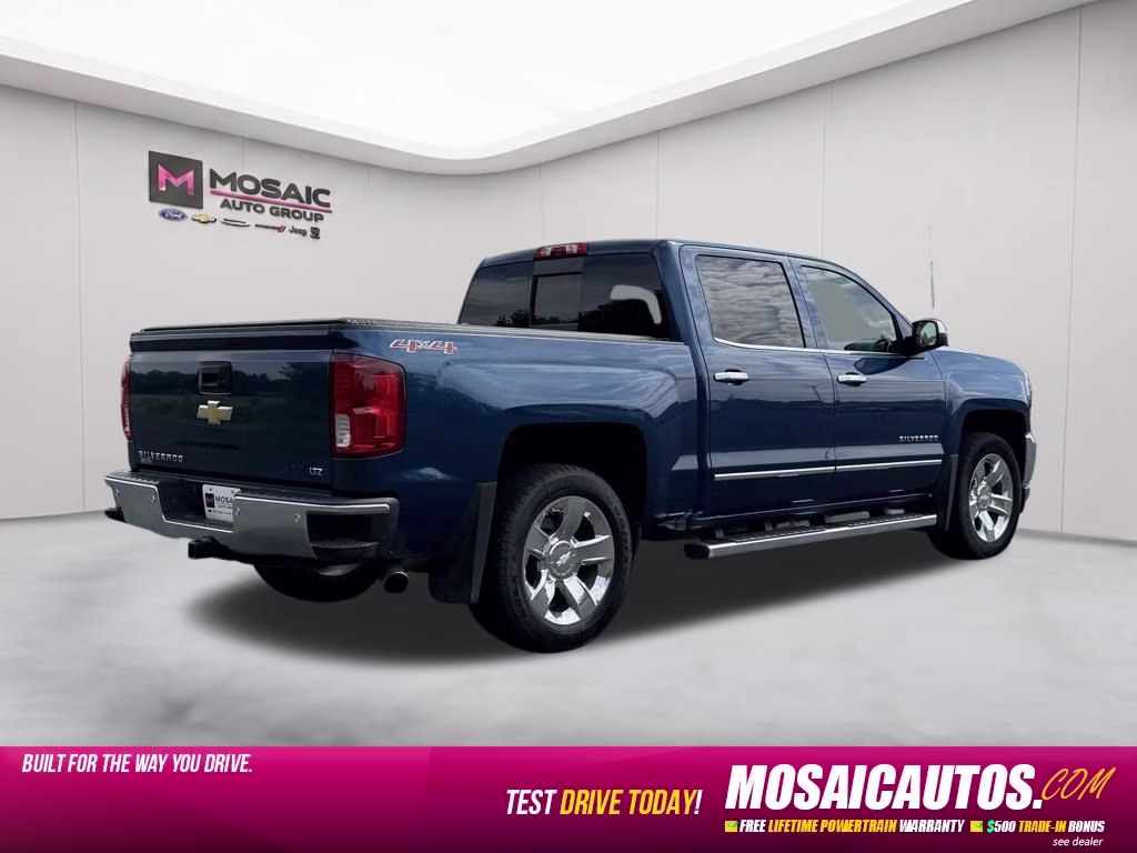 2017 Deep Ocean Blue Metallic Chevrolet Silverado 1500 LTZ 4X4 Truck