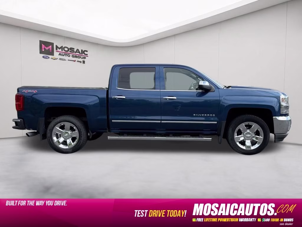 2017 Deep Ocean Blue Metallic Chevrolet Silverado 1500 LTZ 4X4 Truck