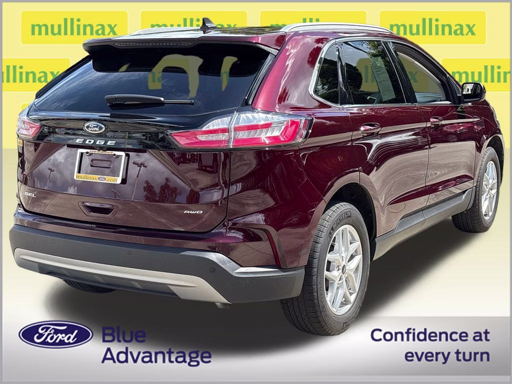 2024 Burgundy Velvet Metallic Tinted Clearcoat Ford Edge SEL AWD SUV