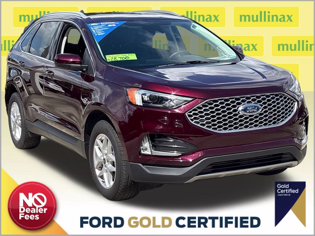 2024 Burgundy Velvet Metallic Tinted Clearcoat Ford Edge SEL AWD SUV