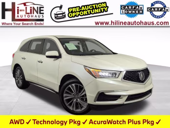 2018 White Diamond Pearl Acura MDX 3.5L AWD SUV