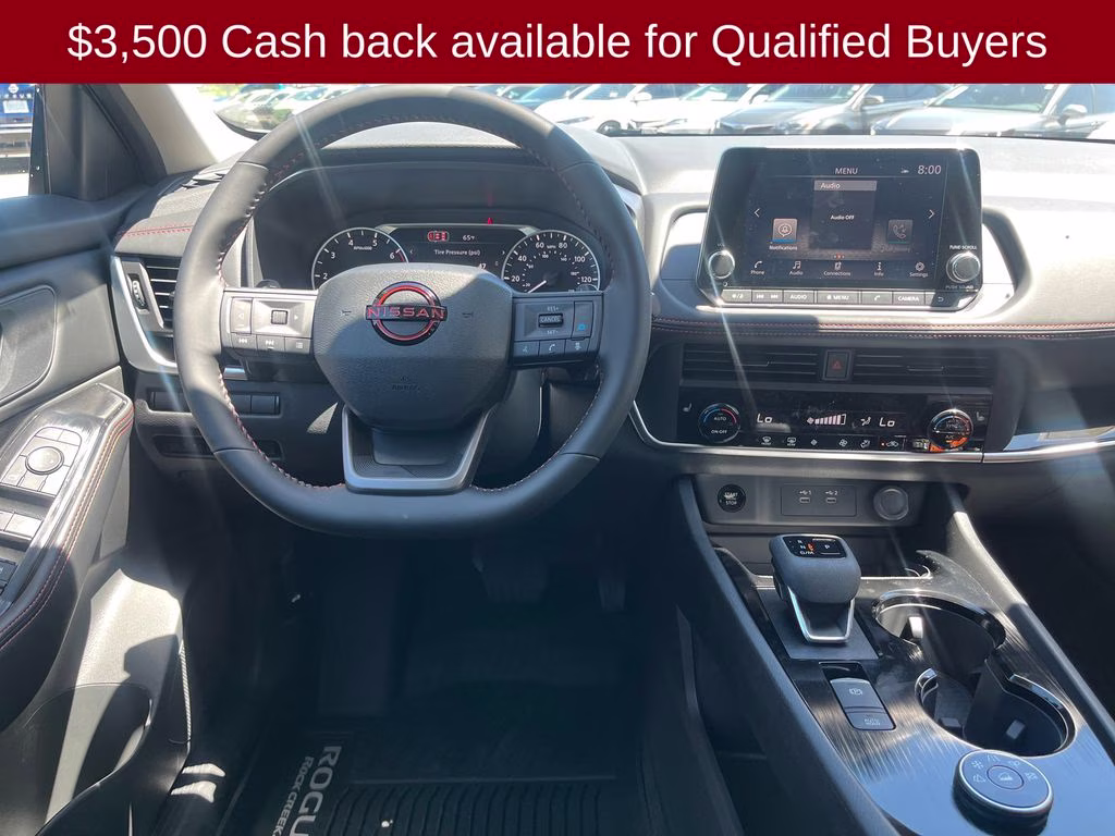 2026 Everest White Pearl Tricoat Nissan Rogue Rock Creek AWD SUV