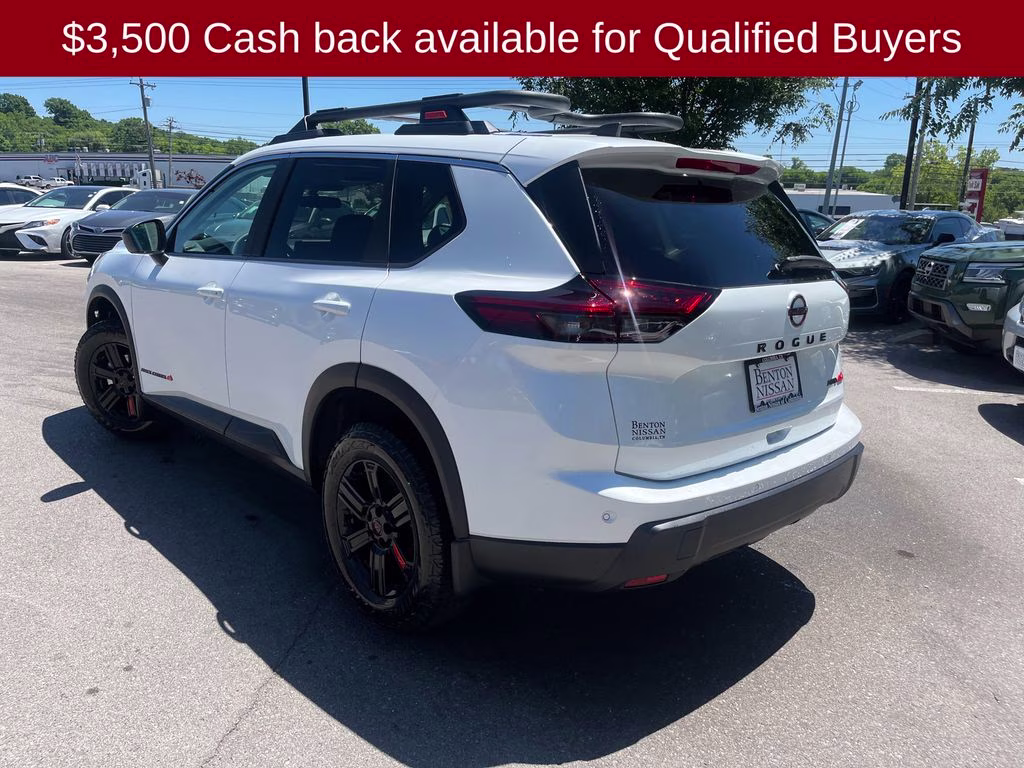 2026 Everest White Pearl Tricoat Nissan Rogue Rock Creek AWD SUV