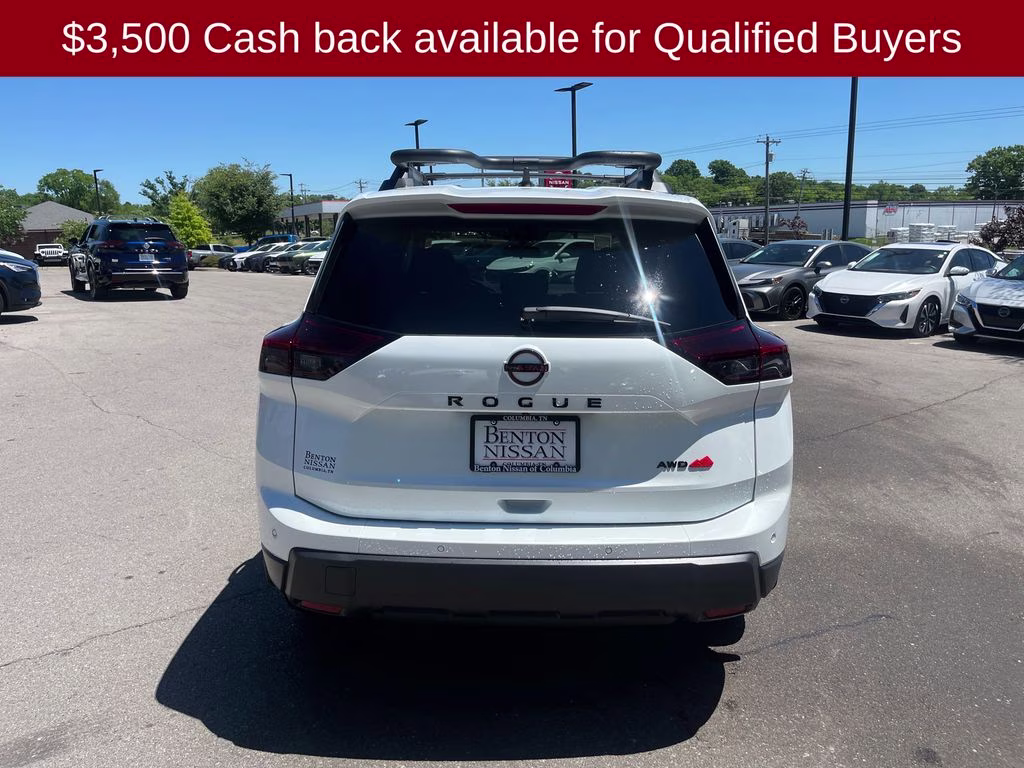 2026 Everest White Pearl Tricoat Nissan Rogue Rock Creek AWD SUV