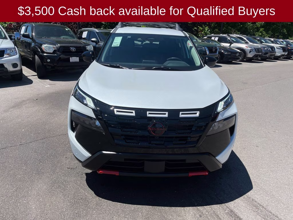 2026 Everest White Pearl Tricoat Nissan Rogue Rock Creek AWD SUV
