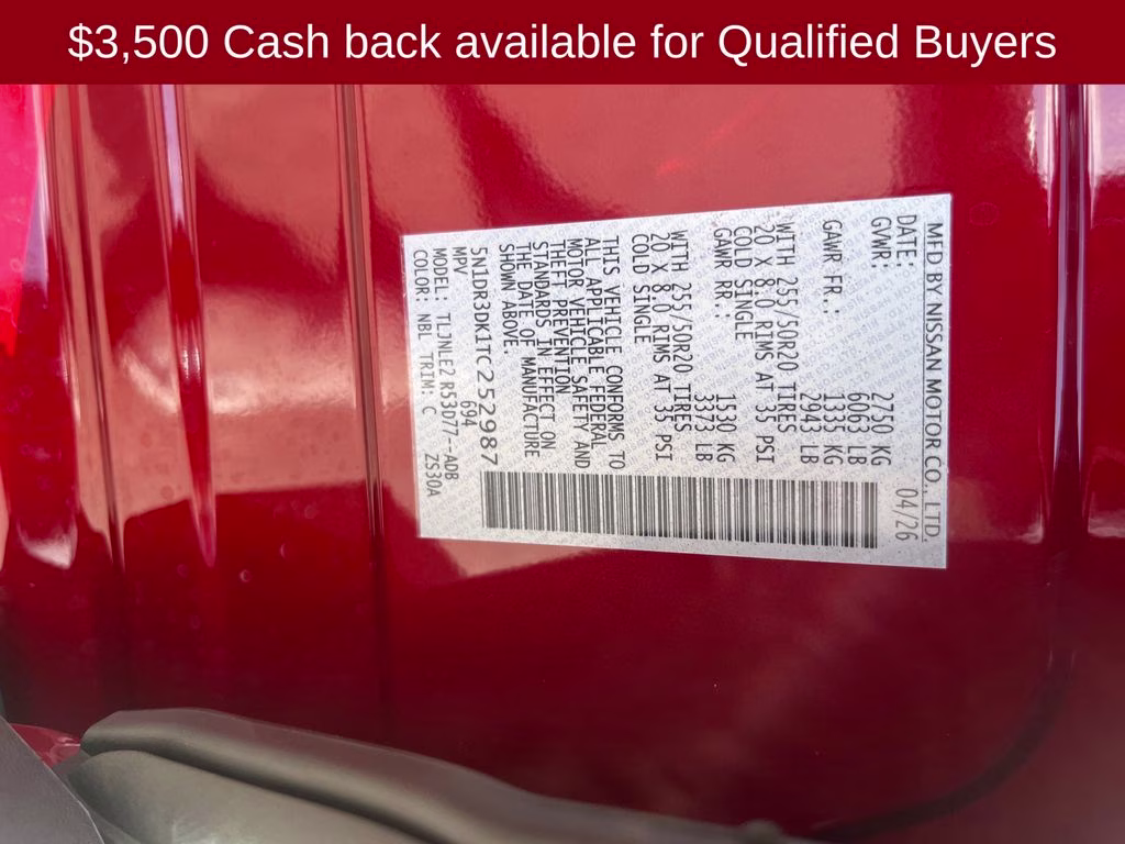 2026 Scarlet Ember Tintcoat Nissan Pathfinder Platinum 4X4 SUV