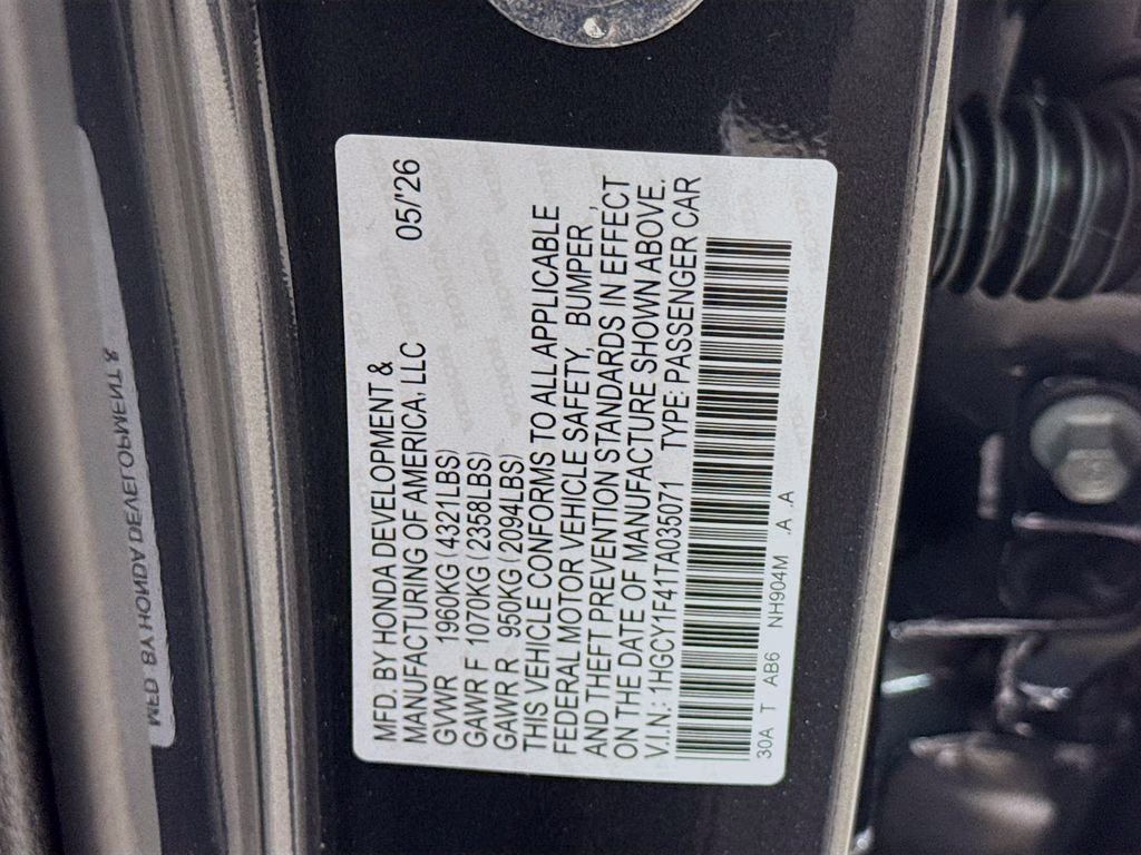 2026 Meteorite Gray Metallic Honda Accord SE FWD Sedan