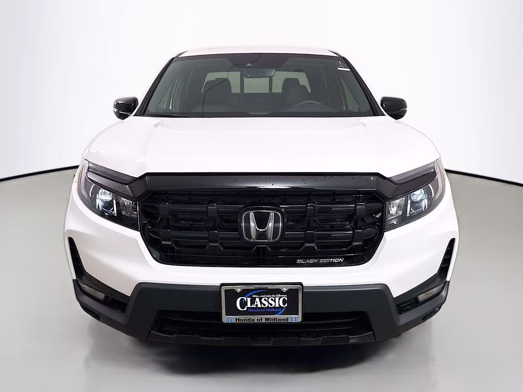2026 Platinum White Pearl Honda Ridgeline Black Edition AWD Truck