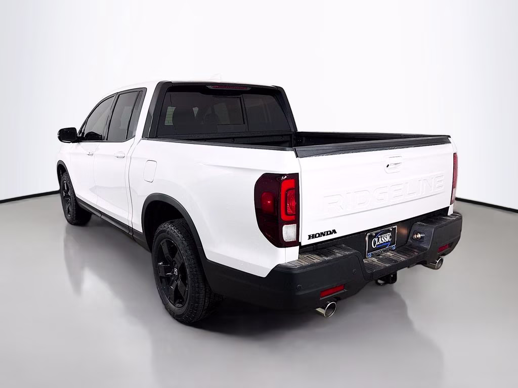 2026 Platinum White Pearl Honda Ridgeline Black Edition AWD Truck