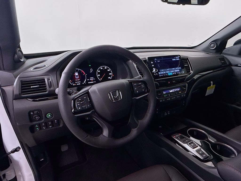 2026 Platinum White Pearl Honda Ridgeline Black Edition AWD Truck
