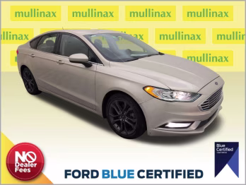 2018 White Gold Metallic Ford Fusion SE FWD Sedan