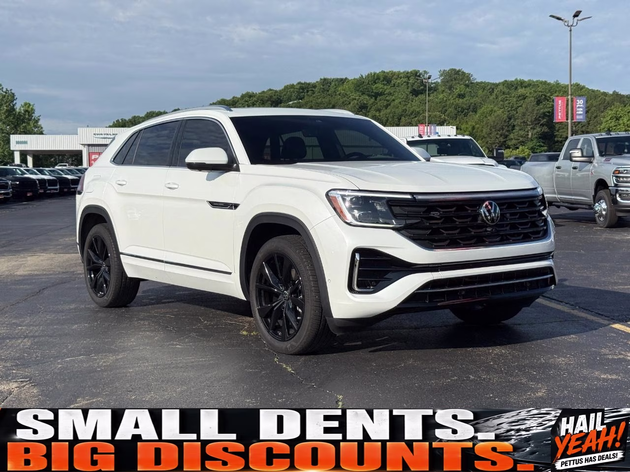 2024 Opal White Pearl Volkswagen Atlas Cross Sport 2.0T SEL Premium R-Line AWD SUV