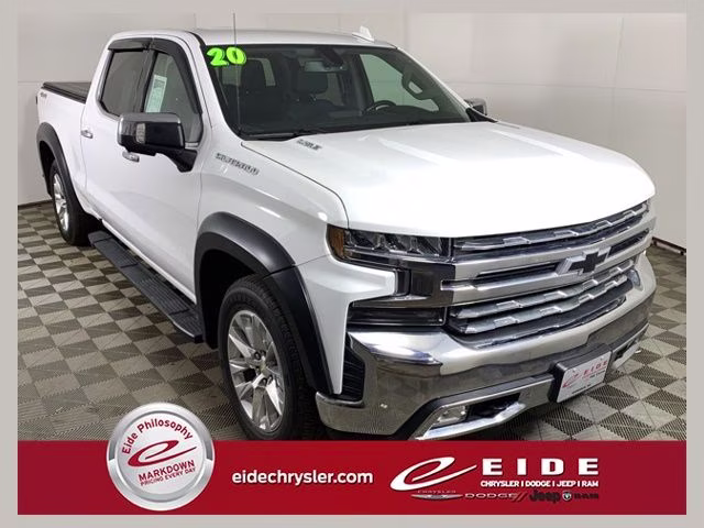 2020 Summit White Chevrolet Silverado 1500 LTZ 4X4 Truck