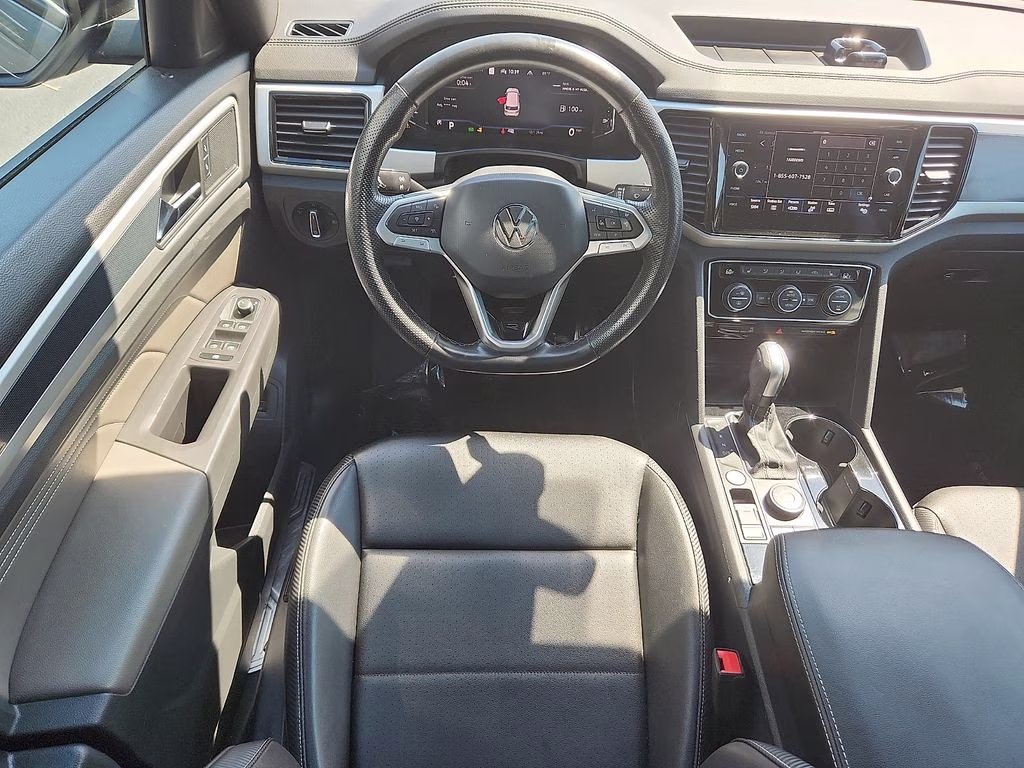 2023 Pure Gray Volkswagen Atlas Cross Sport 2.0T SEL R-Line Black AWD SUV
