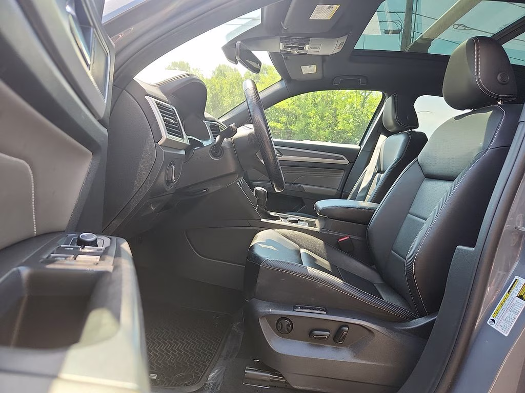 2023 Pure Gray Volkswagen Atlas Cross Sport 2.0T SEL R-Line Black AWD SUV