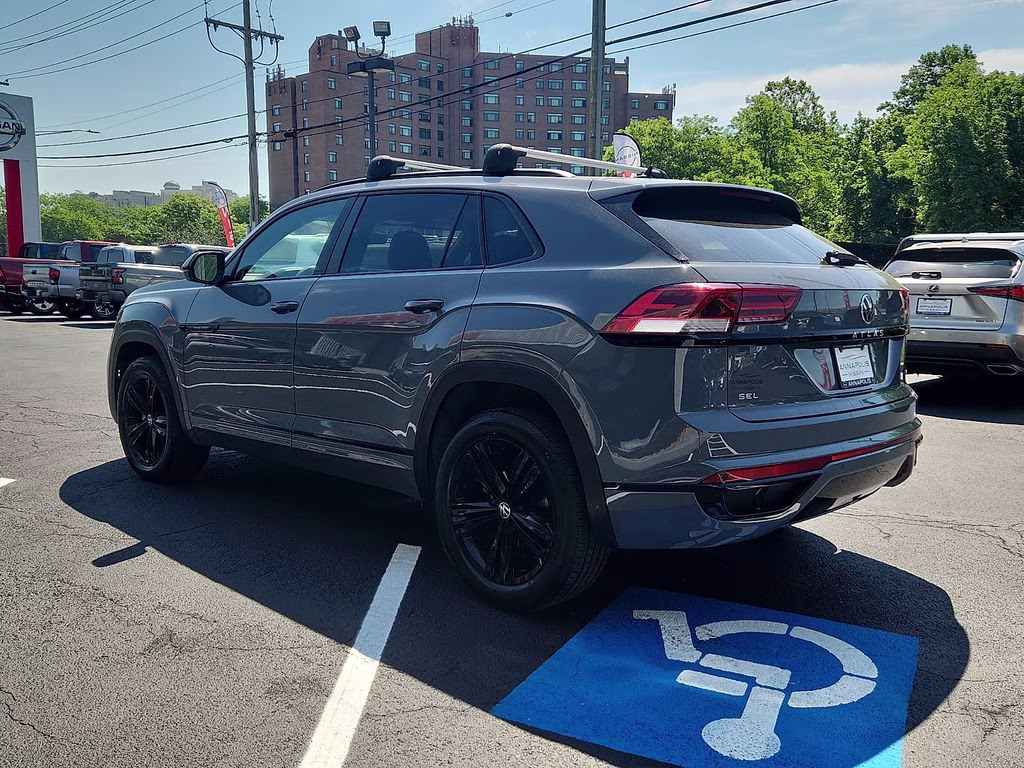 2023 Pure Gray Volkswagen Atlas Cross Sport 2.0T SEL R-Line Black AWD SUV