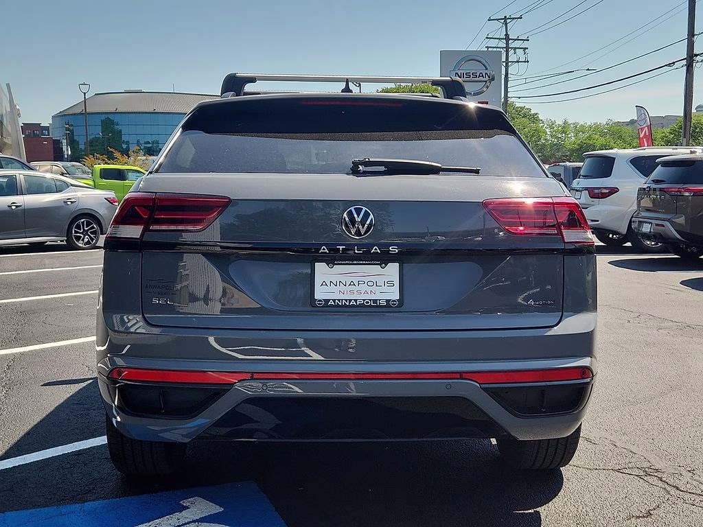 2023 Pure Gray Volkswagen Atlas Cross Sport 2.0T SEL R-Line Black AWD SUV