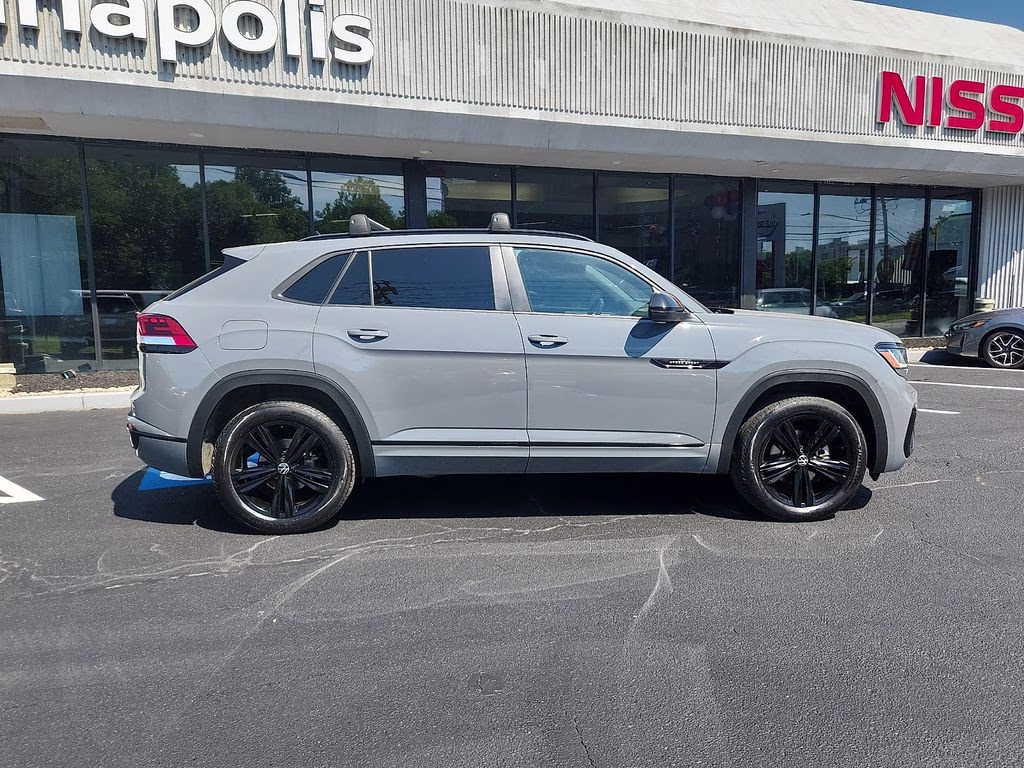 2023 Pure Gray Volkswagen Atlas Cross Sport 2.0T SEL R-Line Black AWD SUV