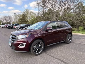 2018 Burgundy Ford Edge Sport AWD SUV