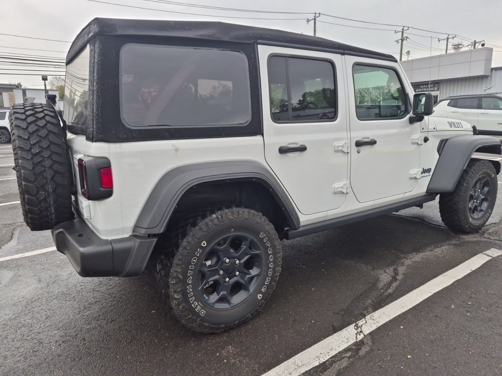 2023 Bright White Clearcoat Jeep Wrangler 4xe Willys 4X4 SUV