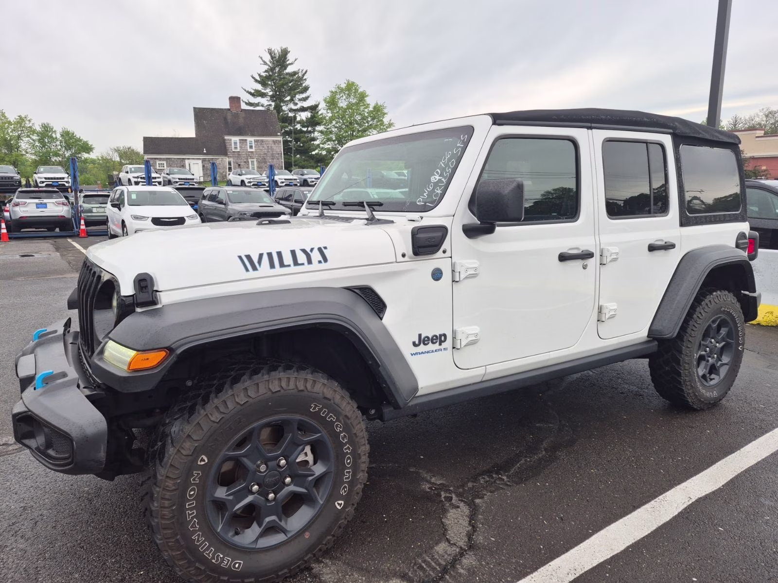 2023 Bright White Clearcoat Jeep Wrangler 4xe Willys 4X4 SUV