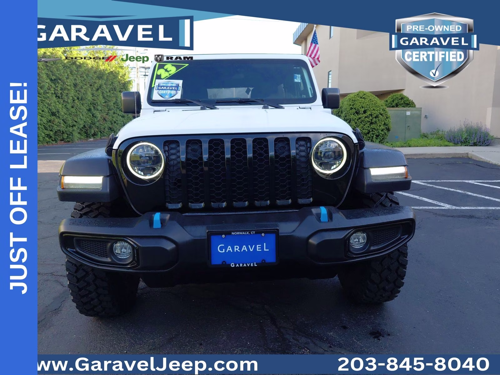 2023 Bright White Clearcoat Jeep Wrangler 4xe Willys 4X4 SUV