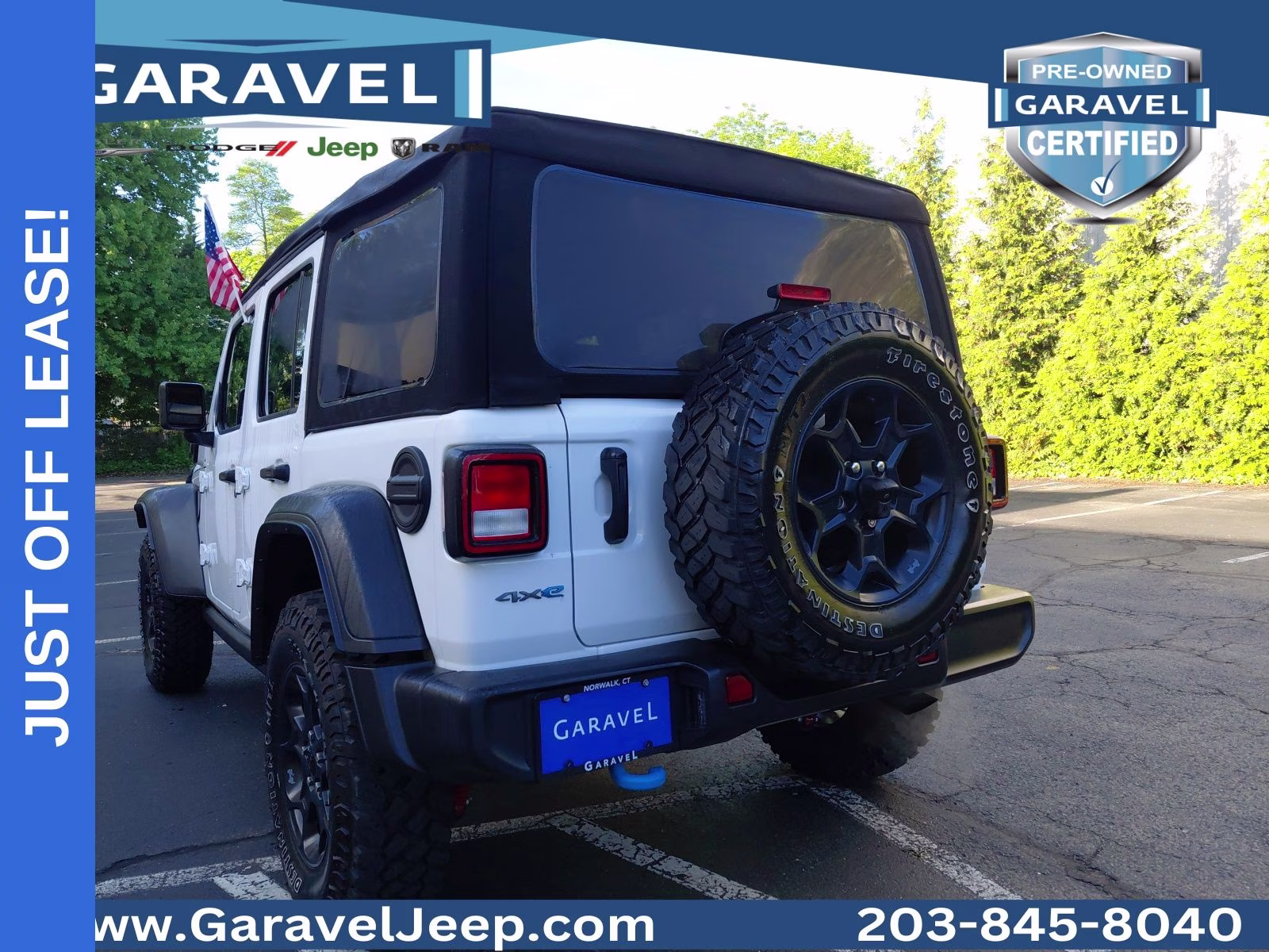 2023 Bright White Clearcoat Jeep Wrangler 4xe Willys 4X4 SUV