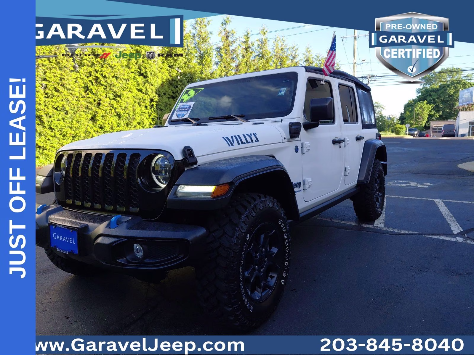 2023 Bright White Clearcoat Jeep Wrangler Willys 4xe 4X4 SUV