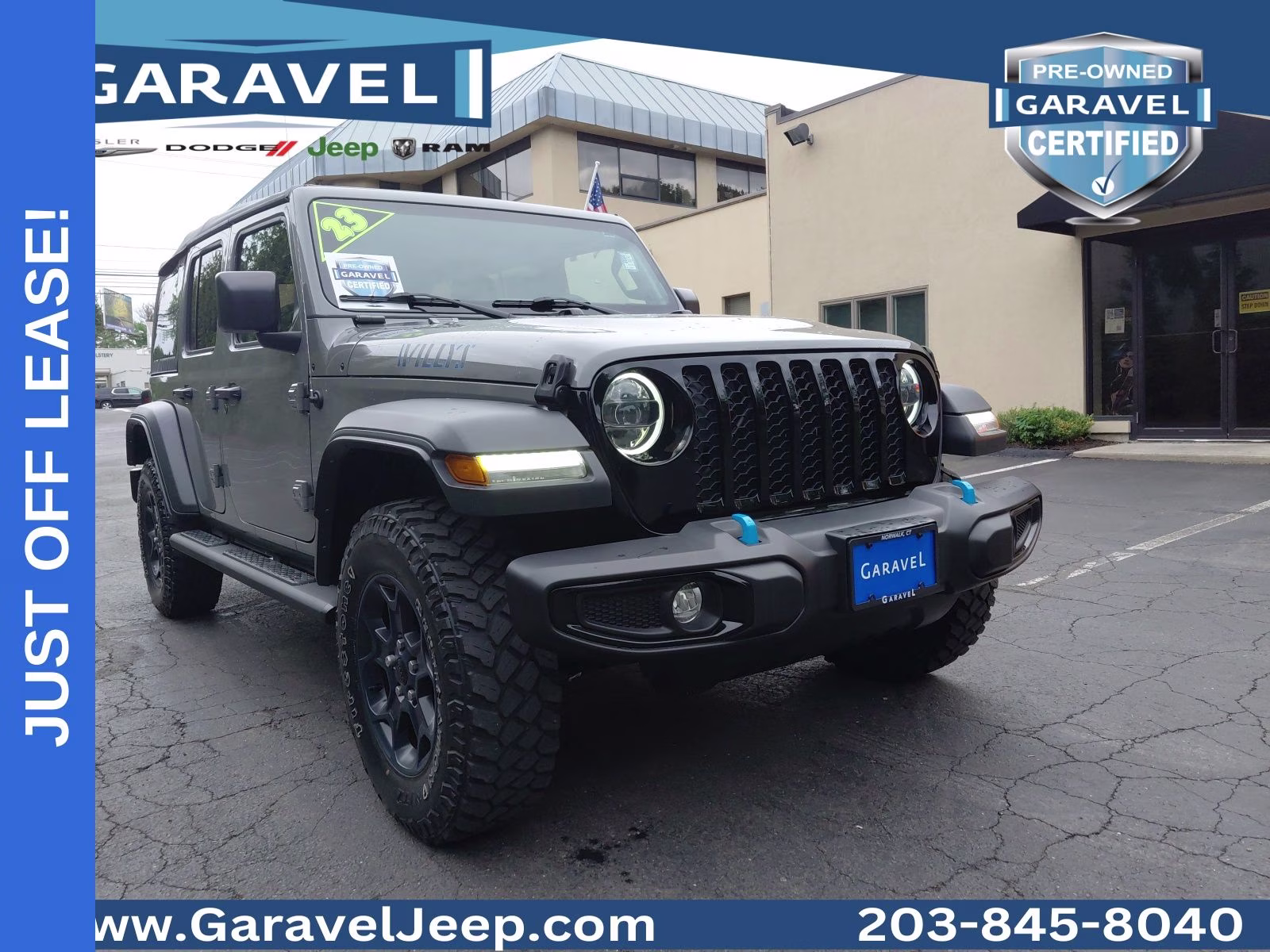 2023 Sting-Gray Clearcoat Jeep Wrangler Willys 4xe 4X4 SUV