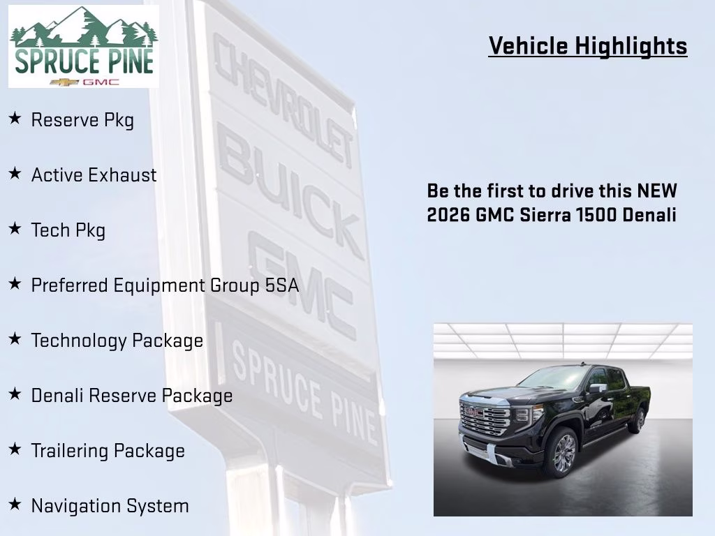 2026 Onyx Black GMC Sierra 1500 Denali 4X4 Truck