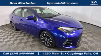 2018 Blue Toyota Corolla SE FWD Sedan