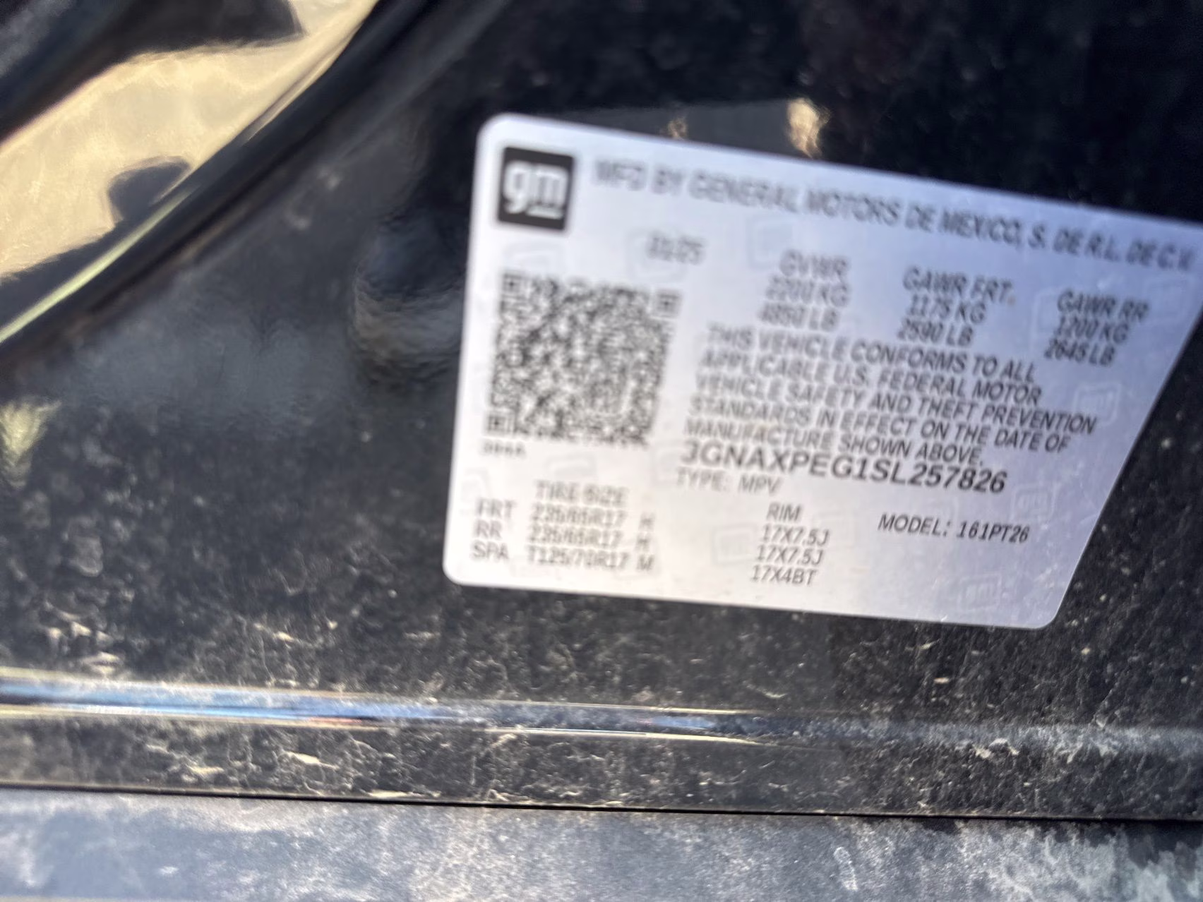 2025 Mosaic Black Metallic Chevrolet Equinox LT AWD SUV