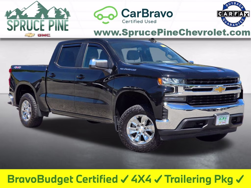 2022 Black Chevrolet Silverado 1500 LTD LT 4X4 Truck