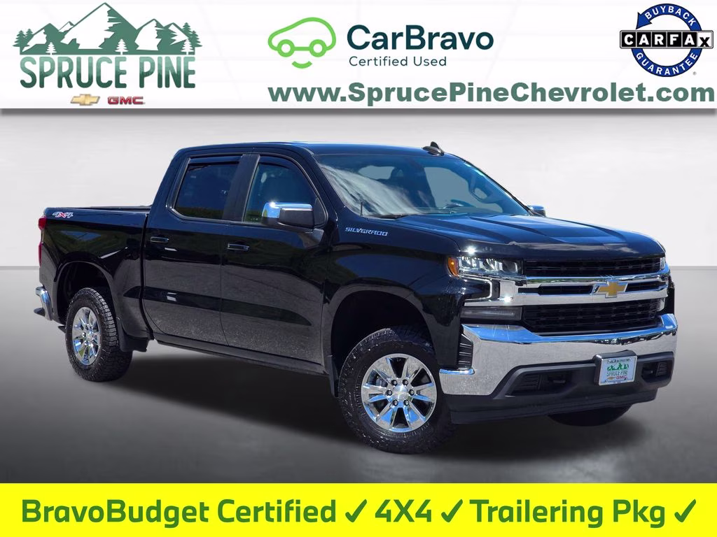 2022 Black Chevrolet Silverado 1500 LTD LT 4X4 Truck
