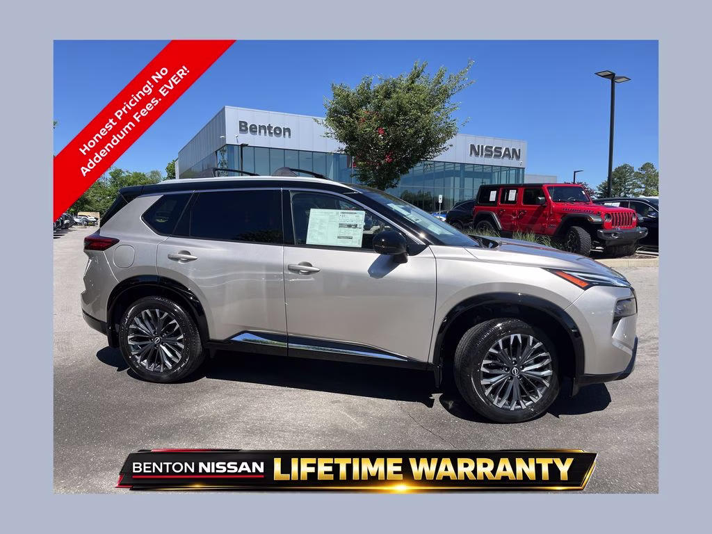 2026 Champagne Silver/Black Nissan Rogue Platinum AWD SUV