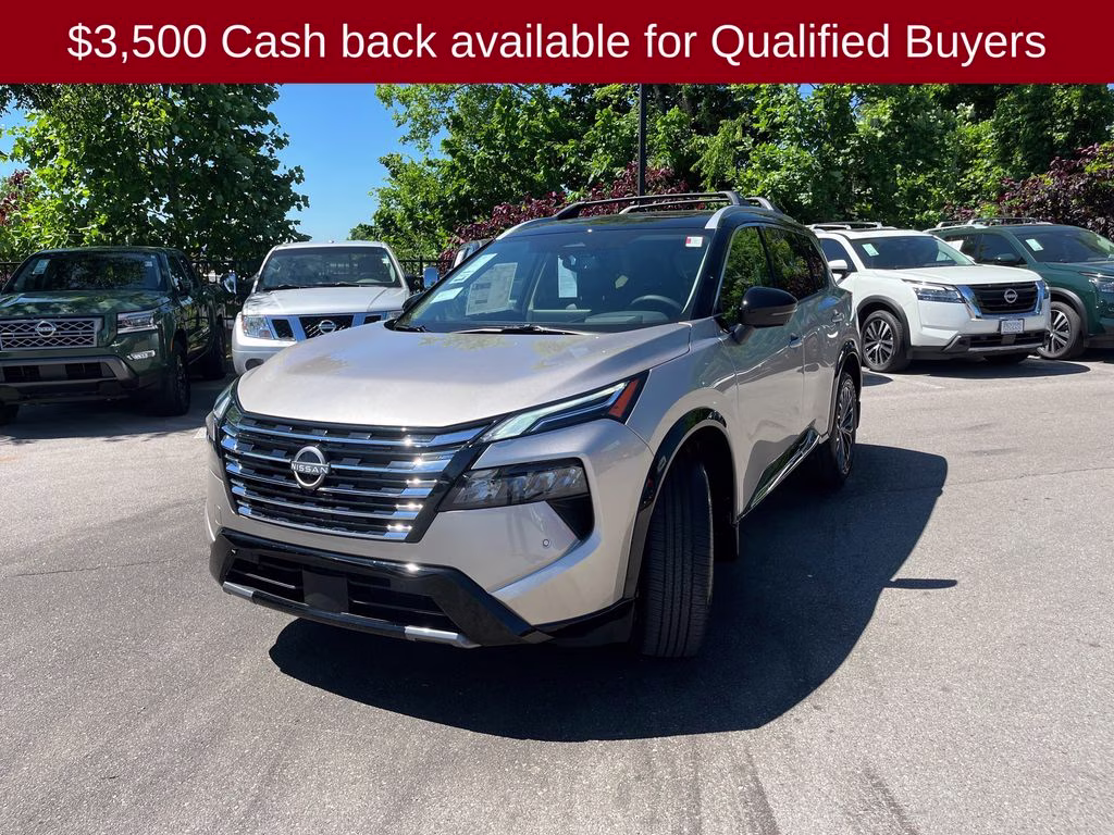 2026 Champagne Silver/Black Nissan Rogue Platinum AWD SUV