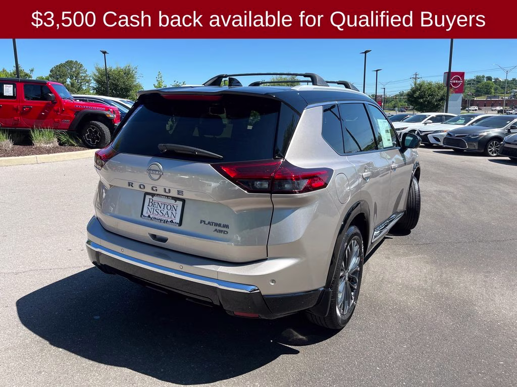 2026 Champagne Silver/Black Nissan Rogue Platinum AWD SUV