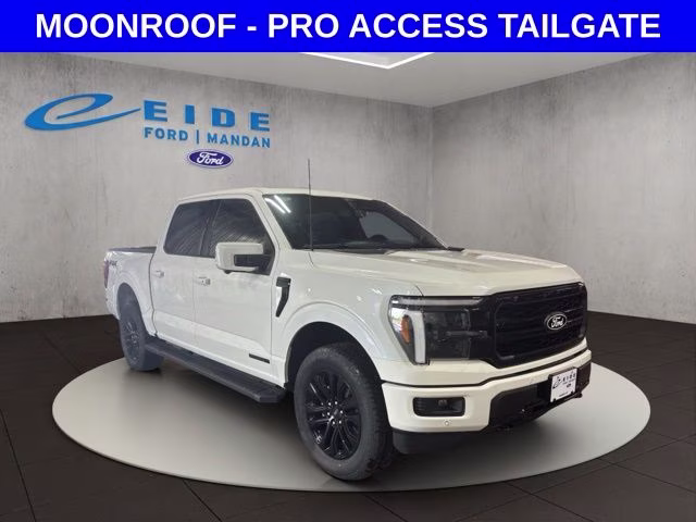 2026 White Metallic Ford F-150 Lariat Black Appearance 4X4 Truck