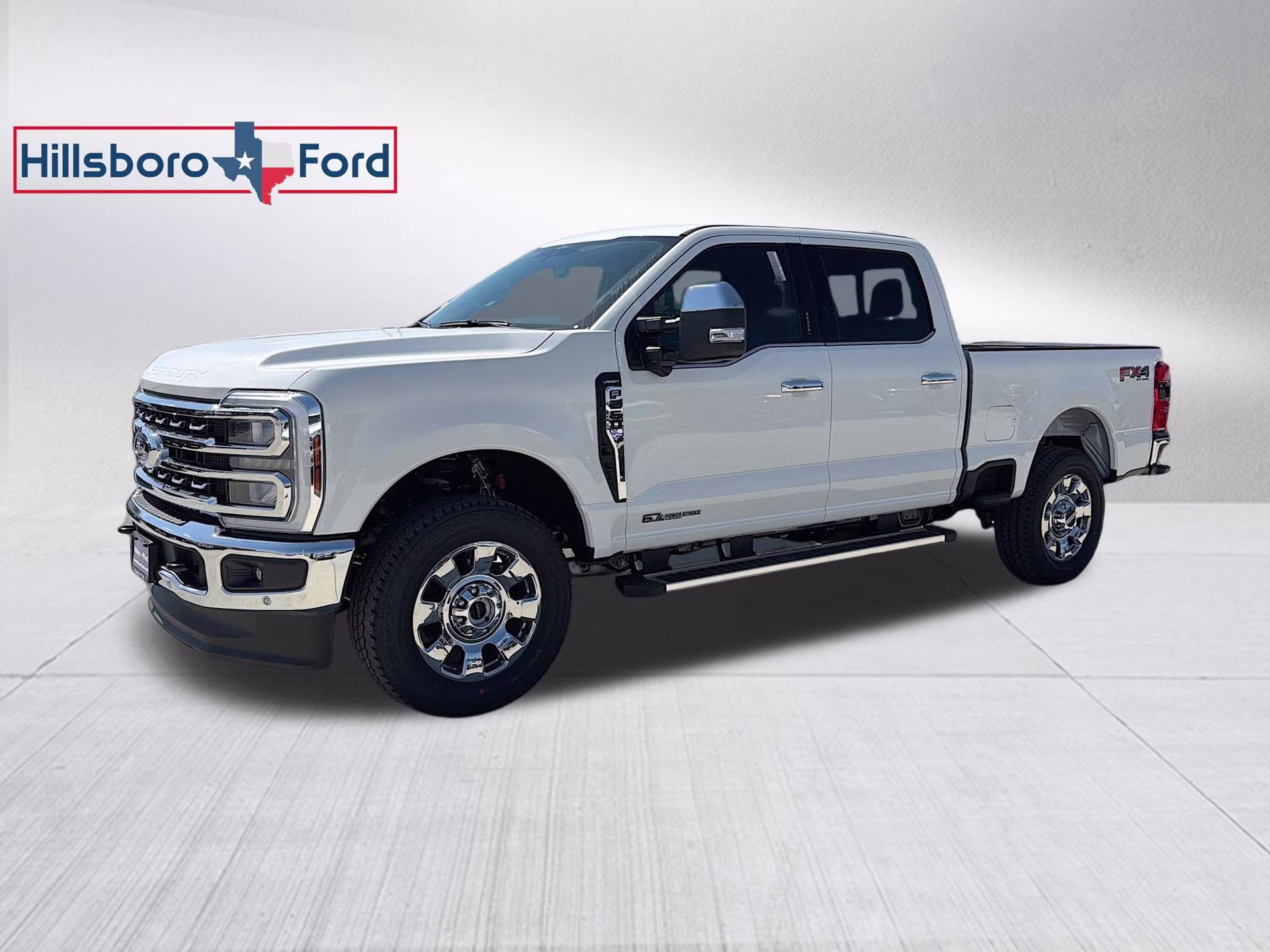 2026 Star White Metallic Tri-Coat Ford Super Duty F-250 SRW Lariat 4X4 Truck